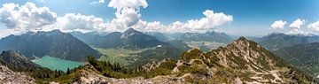 Blick vom Tauern auf Reutte und das Außerfern