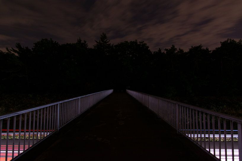Bridge over the highway by Arie-Jan Eelman