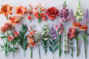 Blumenkunst an der Wand von Egon Zitter