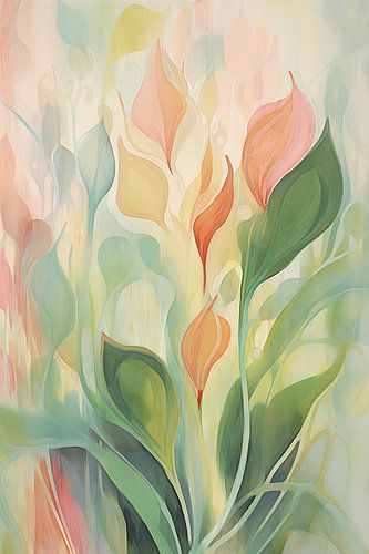 Botanisch in pastel kleuren