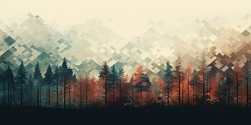 Abstrakter Wald von Imagine