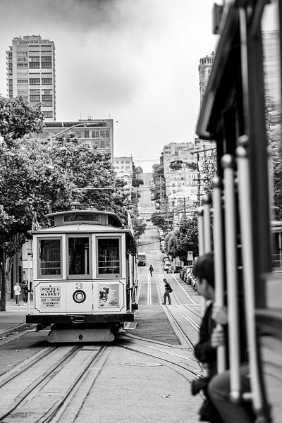 Tram in San Francisco | Reisfotografie, urban, Verenigde Staten van Amerika van Monique Tekstra-van Lochem