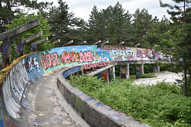 The Sarajevo bobsleigh run 3 by Erik Buitenhuis