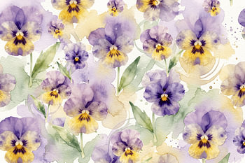 La magie des fleurs avec les violettes cornues