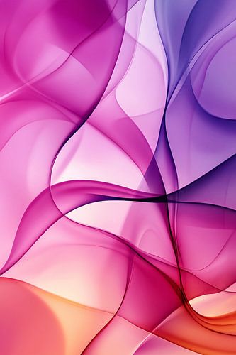 Kleurrijke abstracte roze compositie