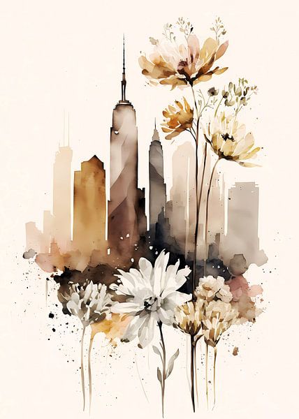 New York skyline by haroulita