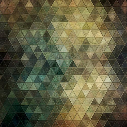 Mozaïek bruin groen #mozaïek