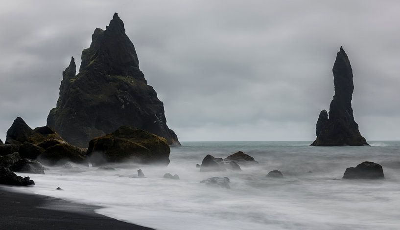 Reynisfjara zwarte zand strand van Daan Kloeg