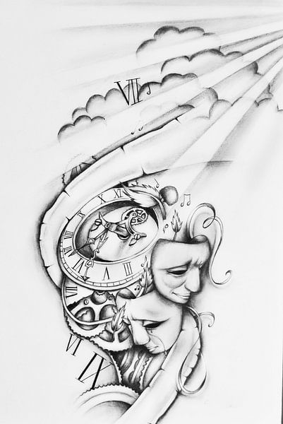 Tekening Tattoo  van Cynthia Jansen