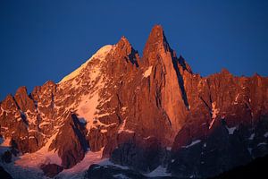 Les Drus Alpenglow van Menno Boermans