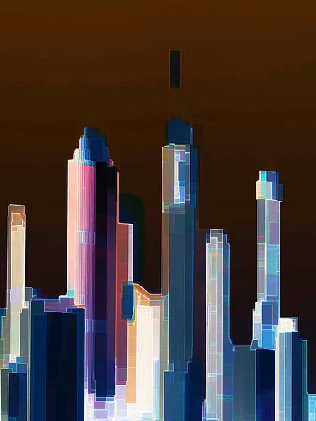 21. city-art, abstract, city B. by Alies werk