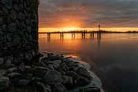 Lever du soleil sur le lac Veere