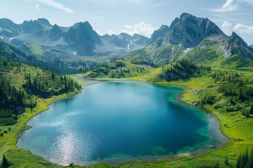 photographie aérienne de la ville et de la campagne sur Egon Zitter