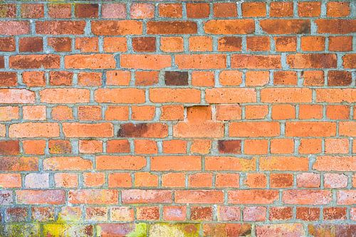 Texture de fond d'un mur de briques rouges