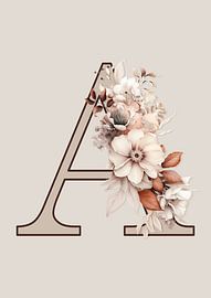 Initiale bohémienne : A - Art pour enfants sur Digital Art Lover