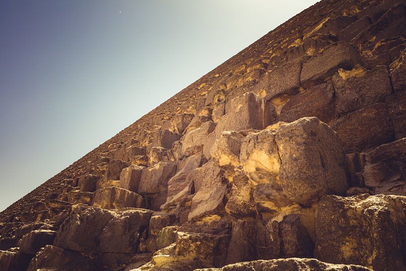 Die Pyramiden von Gizeh im Sommer 2019 02 von FotoDennis.com | Werk op de Muur