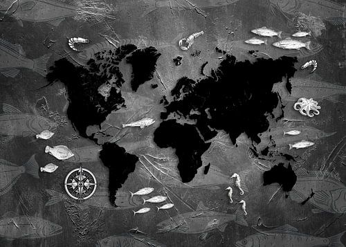 wereldkaart zeeleven #kaart