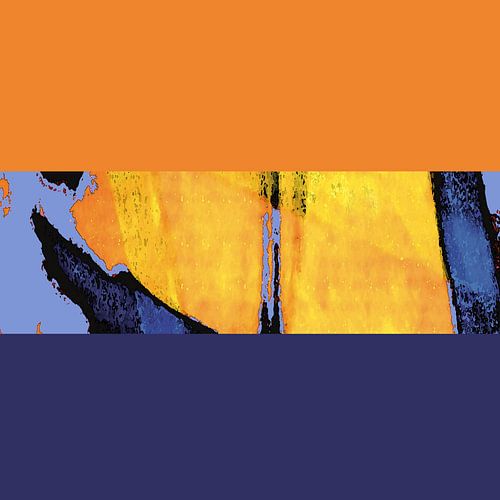 Abstracte kleurvelden / violet oranje