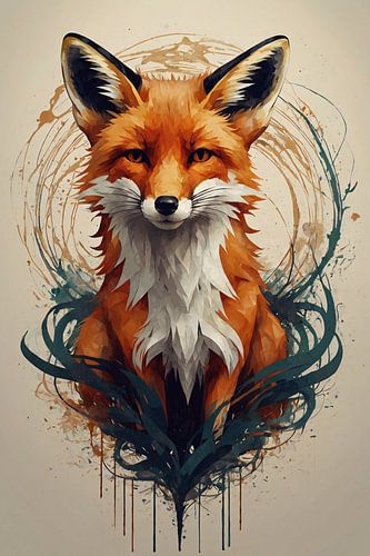 Portret sierlijke vos