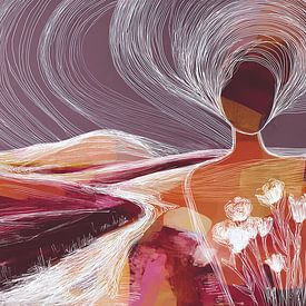 Wo die Gedanken fließen Rosa von Bianca ter Riet