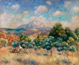 Berg von Sainte-Victoire, Renoir (1888-1889) von Atelier Liesjes Miniaturansicht