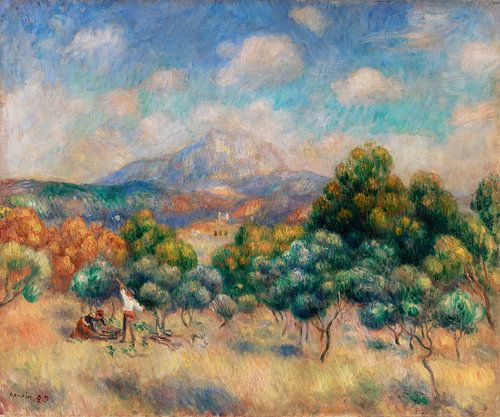 Berg van Sainte-Victoire, Renoir (1888–1889)