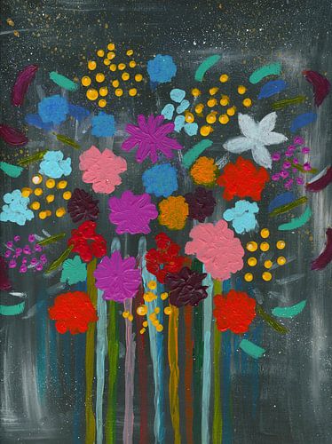 Bouquet de fleurs de différentes couleurs