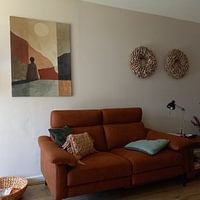 Photo de nos clients: Daydreamer, moderne et abstrait dans les tons de terre par Studio Allee, sur toile