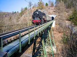 Harz - La ligne ferroviaire de Rübeland sur le viaduc de Kreuztal sur Thomas Bugdoll