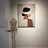 Photo de nos clients: Palette de couleurs beige - portrait féminin par Studio Palette, sur ArtFrame