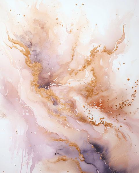 Modern and abstract in pink and gold by Studio Allee