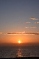 Zonsondergang aan de Middellandse Zee