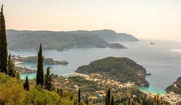 Corfu Palaiokastritsa uitzicht, Griekenland