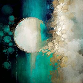 Goud & Turquoise van Jacky