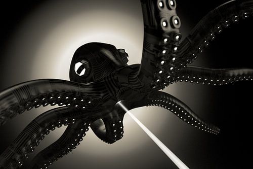 OctoRoboLaserPus b/w