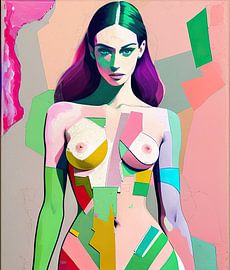 Lisa Pop Art von Blickfänger Gemälde