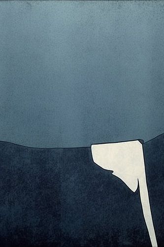 Modern abstract "Indigo"