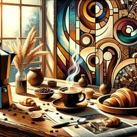 Harmonious coffee morning light