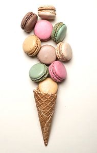 Een macarons ijsje