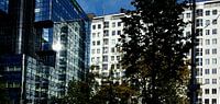 Rotterdam,stad,zon,spiegeling,gebouwen,Nederland,