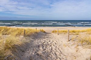 Strand an der Küste der Ostsee in der Nähe von Graal Müritz
