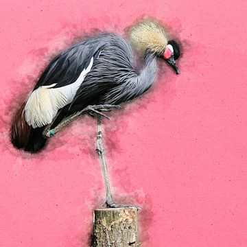 Kraanvogel van Art by Jeronimo