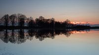 Zonsondergang in het Haaksbergerveen van Art Wittingen thumbnail