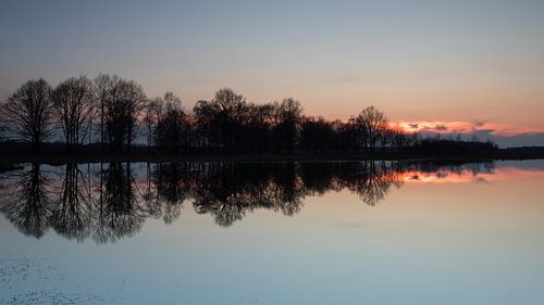 Zonsondergang in het Haaksbergerveen