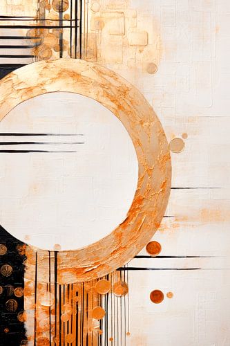 ABSTRACT KUNST Gouden oneindigheid