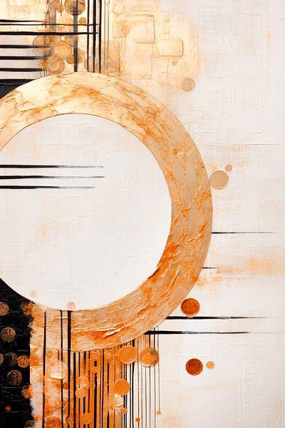 ABSTRAKTE KUNST Goldene Unendlichkeit von Melanie Viola