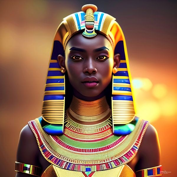 Egyptian woman by Gelissen Artworks