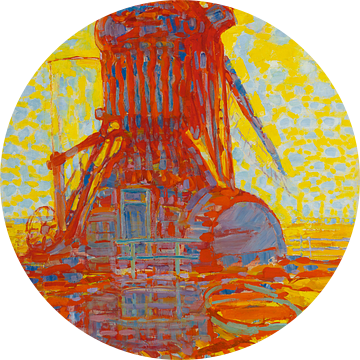 Windmolen in de zon, Piet Mondriaan