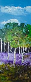 Birch forest by Rita Tielemans Kunst