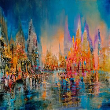 The city on the river by Annette Schmucker